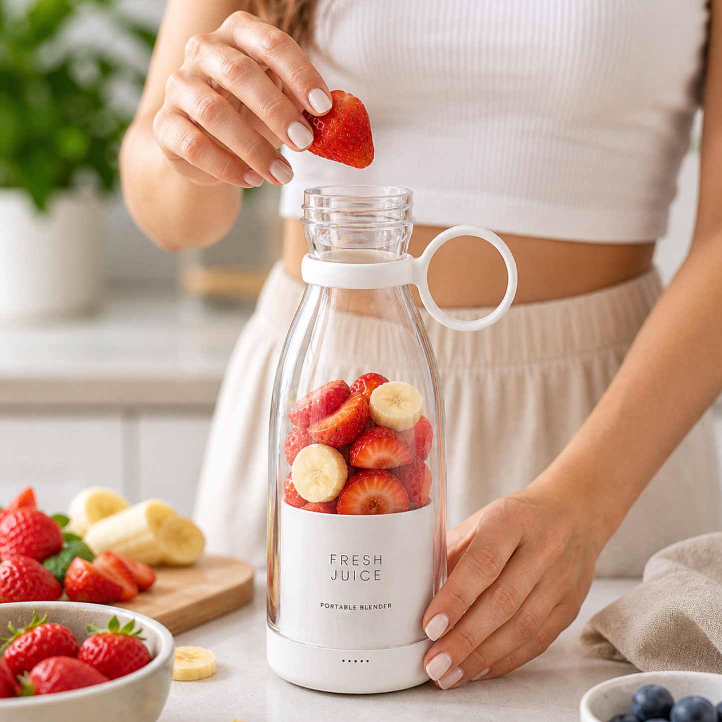 Prunza FreshBlend Pro | Portable USB Blender — Black